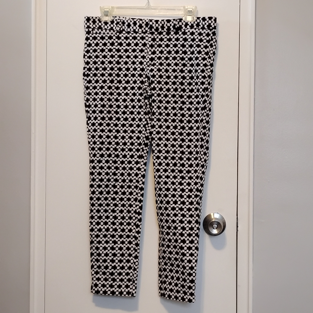 Banana Republic Black and White Pattern Pants